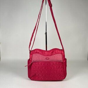 Lug Breeze Crossbody Bag Purse Quilted Adjustable Strap Pink Lightweight